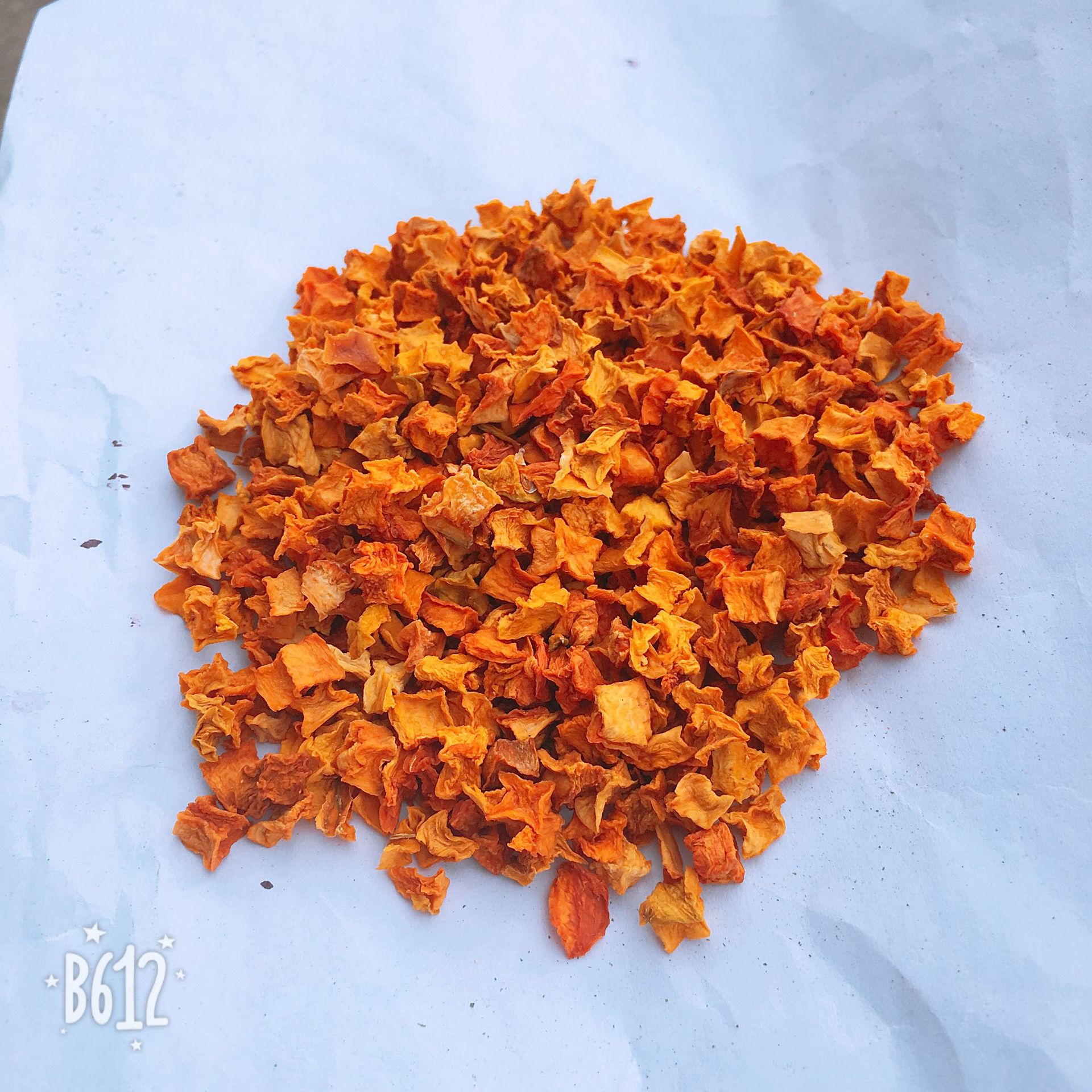 Dried Pumpkin Granules (Cucurbita moschata) — Air-Dried Food-Herb Cubes for Tea & Soup quality and texture