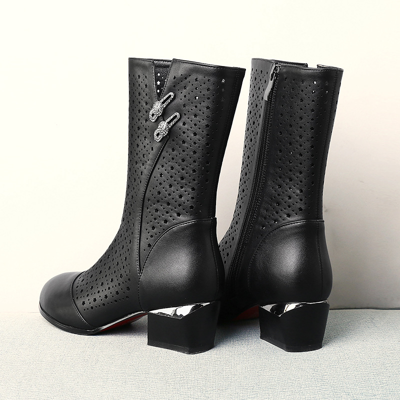 Bottes femme en En cuir - Ref 3355266 Image 5