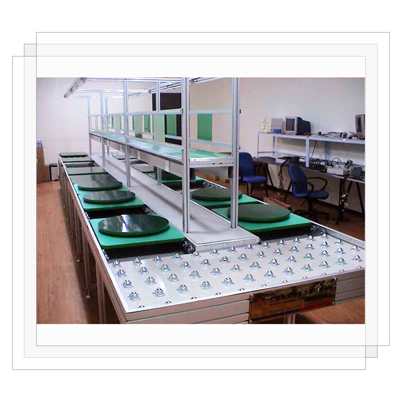 厂家直供专业制作非标耐用生产流水线组装输送机手推式装配传送带