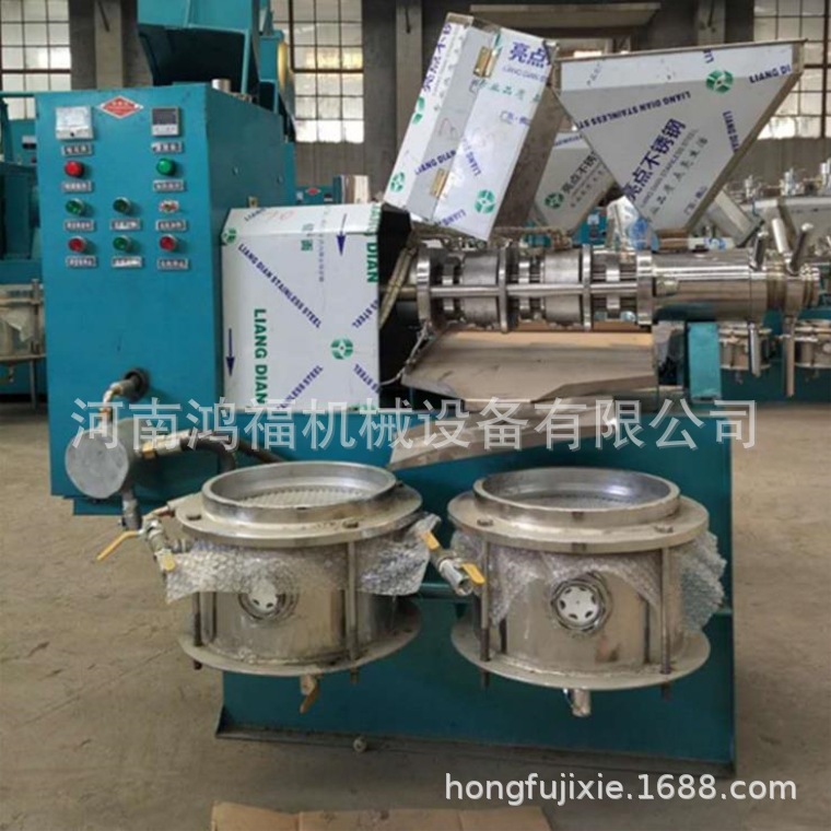 油葵茶籽螺旋挤油机 精炼植物油设备全自动榨油机高性价比炸油机