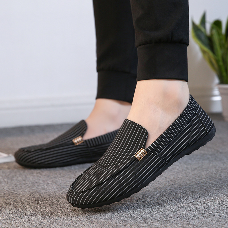 Doug Shoes Men's Autumn 2022 New Korean Style Cloth Shoes Men's Shoes Fashionable Sneak Shoes Slip-on Casual Shoes Lazy Shoes