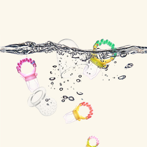 Bell bite device multi-color fruit thinner pacifier food supplement rattle chew chew nutrition manufacturer wholesale