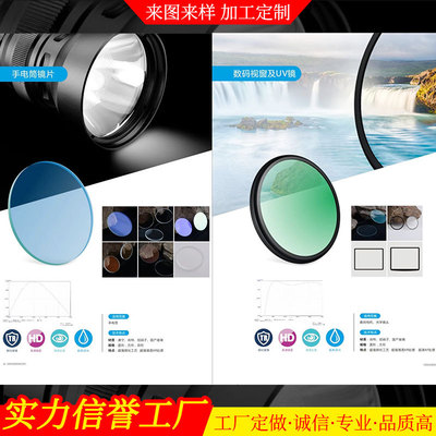 Flashlight lens Camera lens UV Mirror LCD machining customized