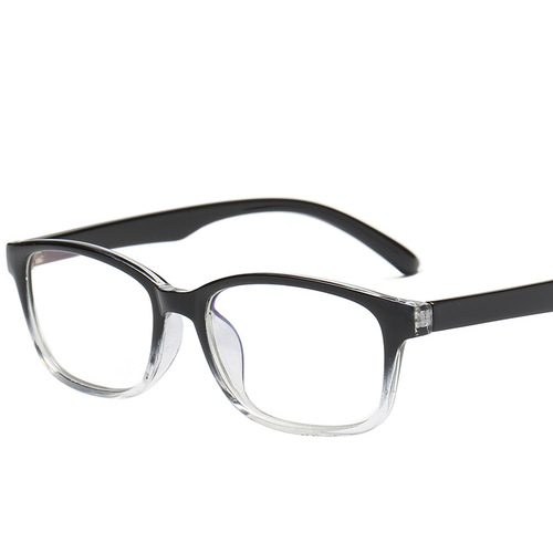 Anti-radiation glasses for men and women, anti-blue light, no degree, flat eye protection, myopia, computer mobile phone, Korean version eye frame for women, trendy
