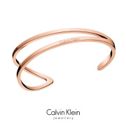 欧美时尚抖音摩登兄弟同款手环玫瑰金白金开口ck男女学生情侣手镯