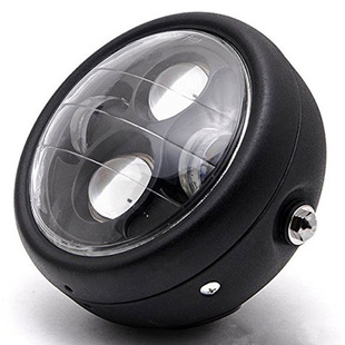 Retro motorcycle Prince headlight Harley 7 inch headlight angel ring steering headlight assembly with bracket