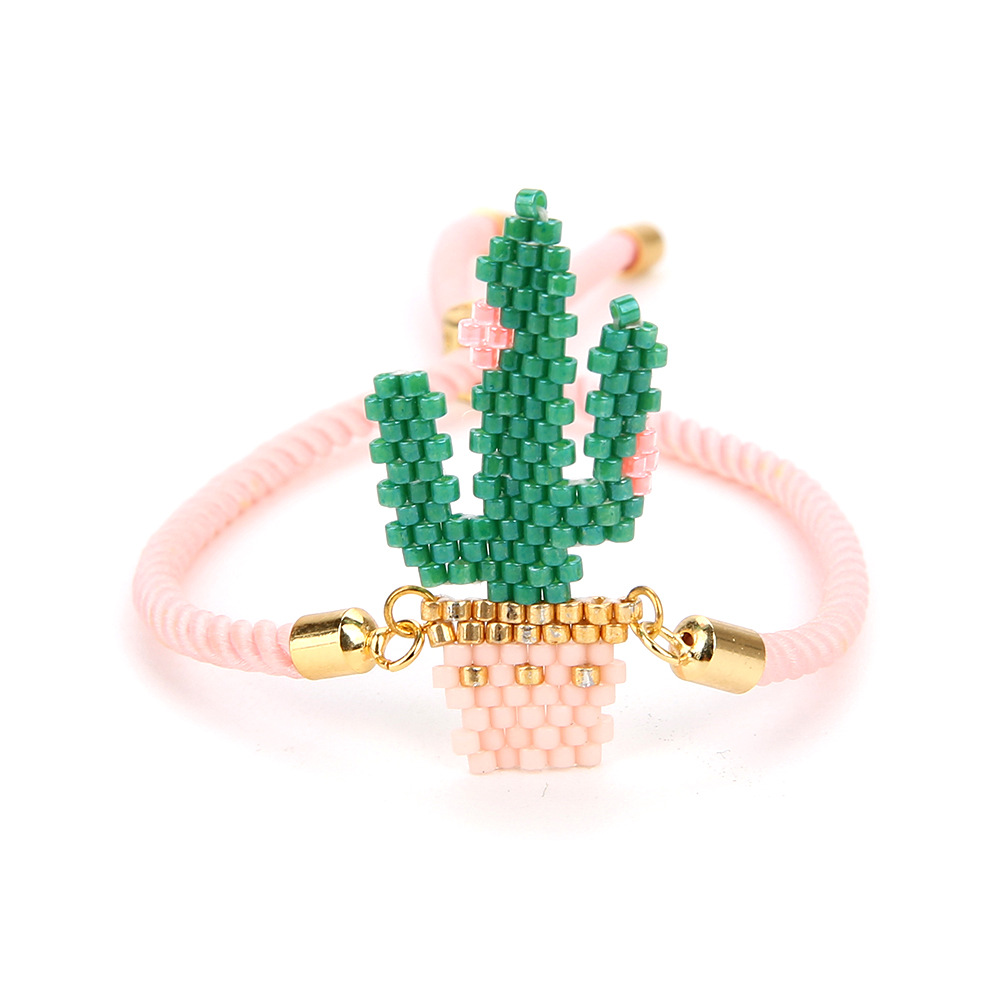 Miyuki Bead Hand Woven Bracelet Mexican Cactus Milano Rope Wholesales Yiwu display picture 2