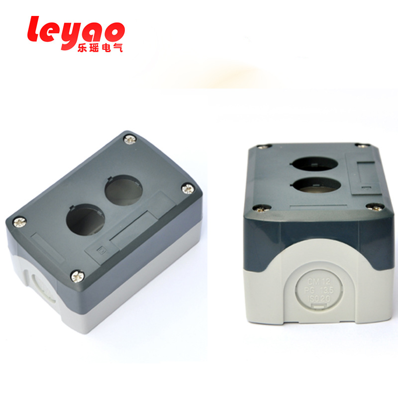 机旁控制盒急停按钮盒接线盒开关盒可装信号灯急停按钮 2孔SBX02