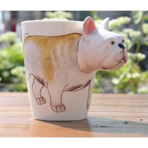 陶瓷杯3D立体 纯手绘动物杯 创意咖啡杯马克杯logo定制情侣水杯
