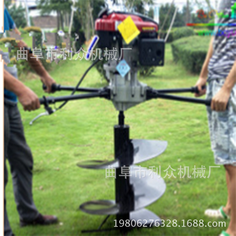 陵川县 脚踏式汽油挖坑机 带支架固定挖坑机