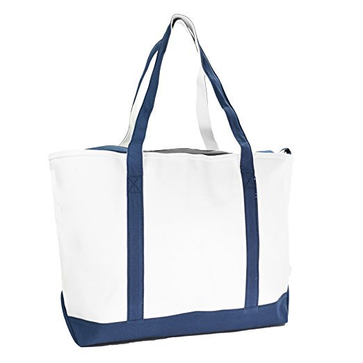 厂家定制外贸出口16安全棉帆布袋 条纹沙滩环保袋 本色粗绳帆布袋