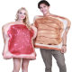 Factory Cross-border Supply Halloween Couple Jam Food Suit Halloween Party Dress Up Costume