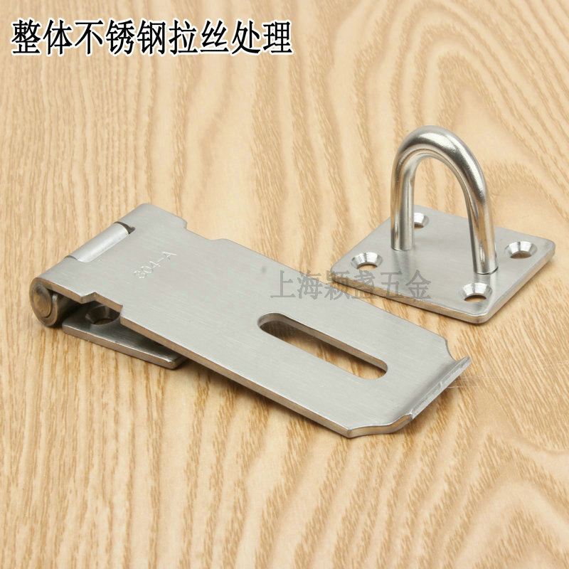 不锈钢门锁扣_304a不锈钢门搭扣老式明装门锁门扣门栓防盗锁牌木门插销 - 阿里巴巴