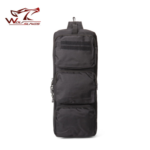 Outdoor MP5 Slant Backpack, Outdoor Fishing Bag, Camouflage Double-Shoulder Tactical Backpack, CS Field Warfare Tactical Mountaineering Bag