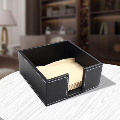 创意皮方巾纸巾盒 家居抽纸盒 方形面巾纸收纳盒餐厅酒店专用定制|ru