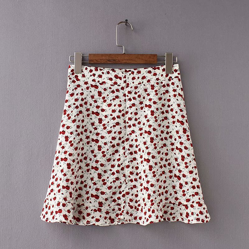 Mini Floral Skirt Image 5