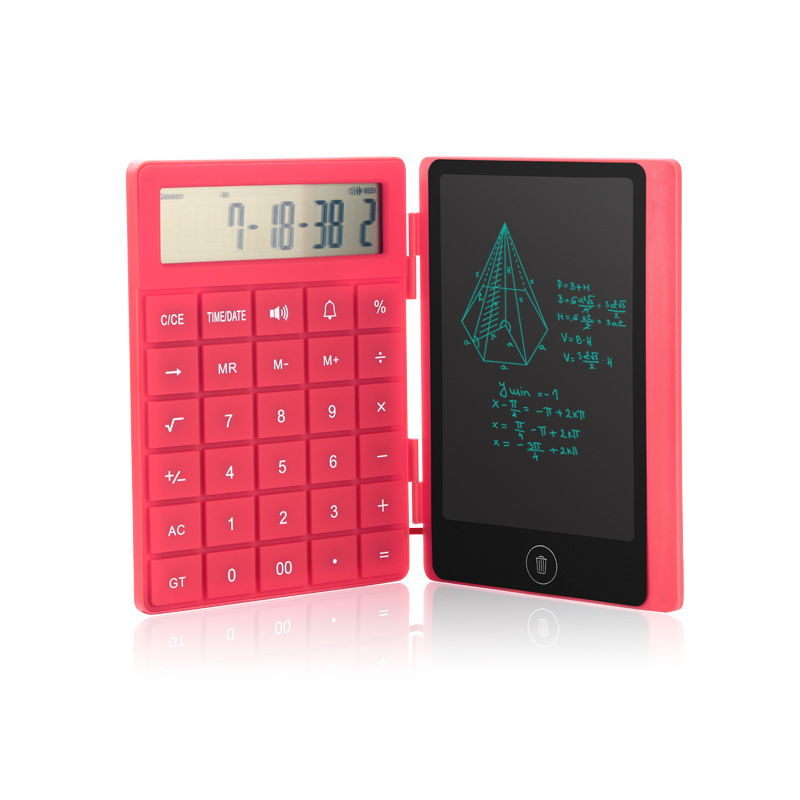 fold Calculator Handwriting board 6 inch LCD liquid crystal Handwriting board english Broadcast calculation Process Lock screen Handwriting content