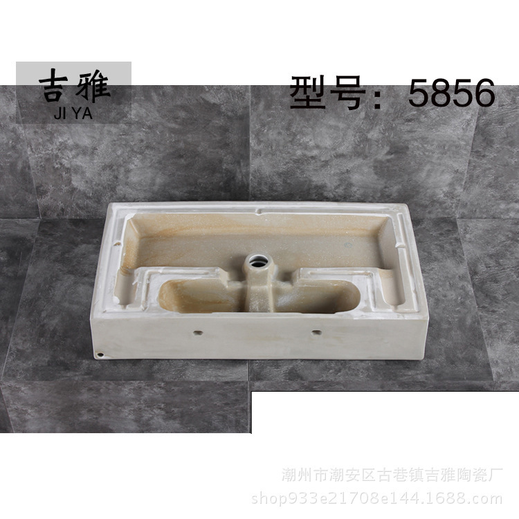 Blanco lavabo superior de cerámica lavabo de baño Cuenca Superior Baño de ingeniería del hogar lavabo de cerámica