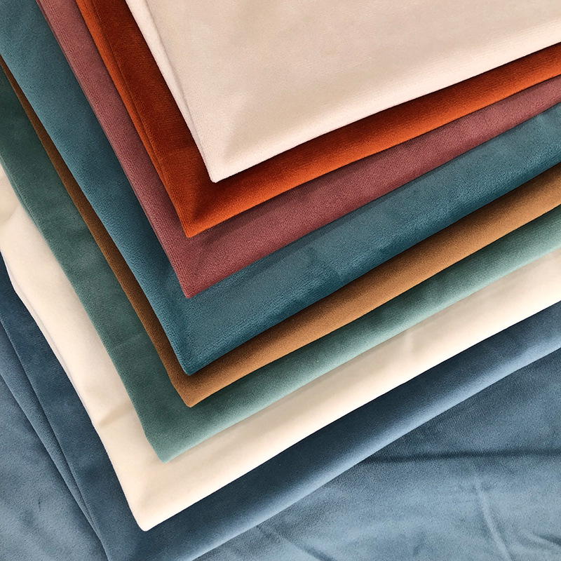 现货供应 丽丝绒 平绒 服装家纺面料 韩国绒  水晶超柔荷兰绒