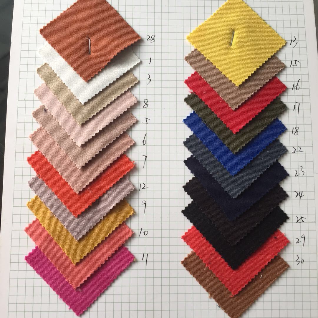 厂家直销 480g 双色tr棉加厚涤棉斜纹面料 男女职业套装工作服