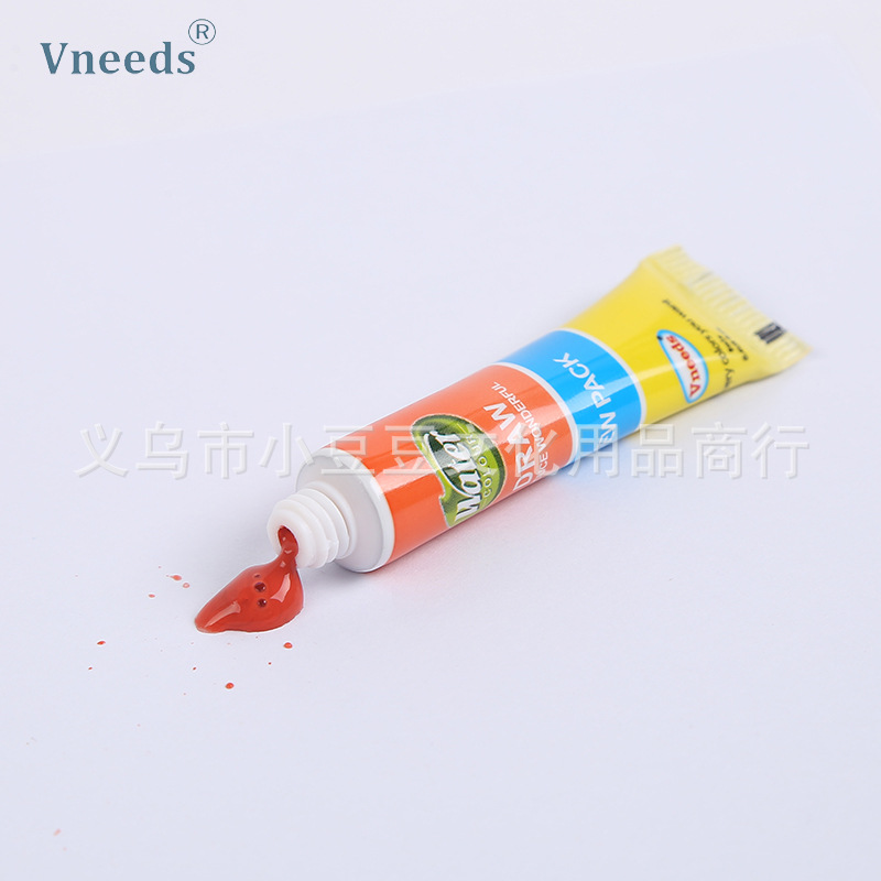 Vneeds12色9ml12ml水彩颜料套装初学者绘画美术液体水彩厂家批发详情11