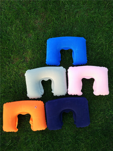 Wholesale U-shaped pillow, aviation single pillow, small travel sleep pillow, portable cushion, inflatable U-shaped pillow customization