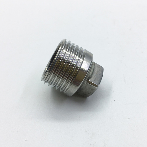 Factory wholesale 4mm stainless steel thickened external thread plug / pipe plug / thread plug DN15 G1/2 external thread plug