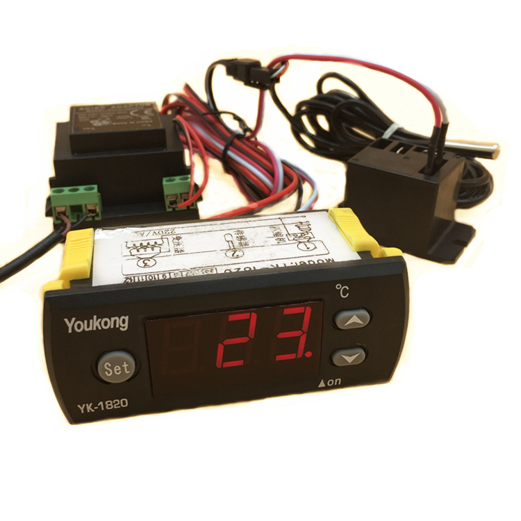 新款冰箱电子数显温控器嵌入式智能温控仪表厂家35mm深度仪表