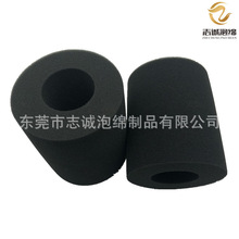 分瓶海绵贴标机海绵轮 65KG高密度海绵空心柱异形切割泡棉管供应