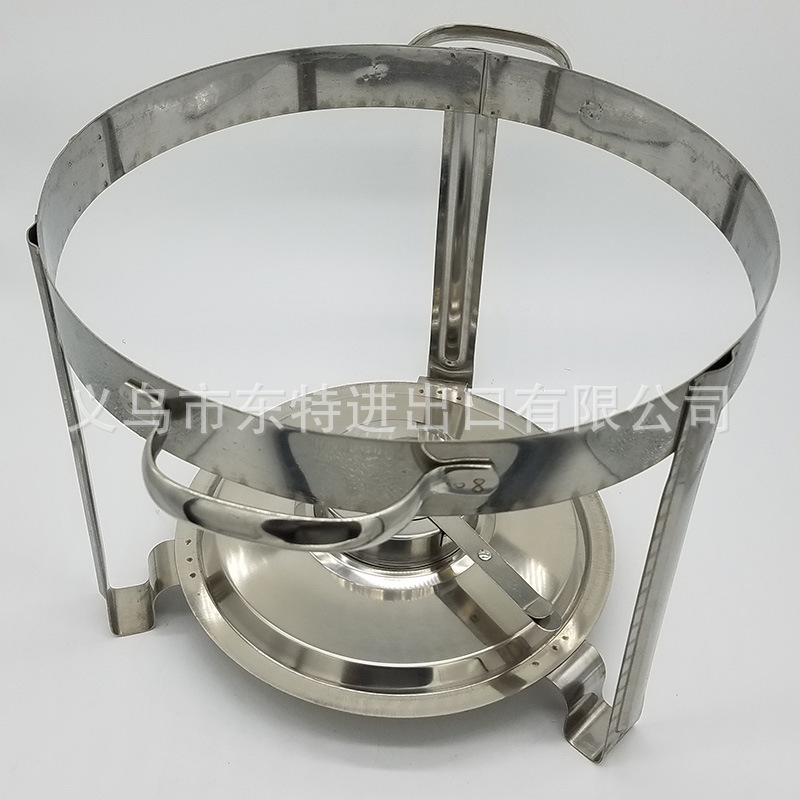 Factory direct sales of stainless steel dining stoves, straight-leg double-layer alcohol stoves, hotel and restaurant buffet stoves, hanging lid dining stoves detail image 10