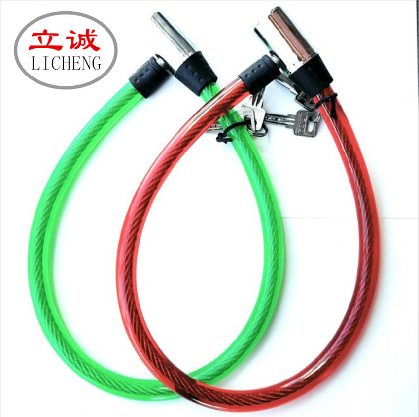 Manufactor supply key Voluntarily Bicycle Cable Lock Motorcycle lock hardware tool equipment Wire Lock