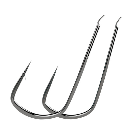 Fishing Rudder Titanium Alloy Fish Hook Competition Barbless Sleeve Hook Barbed Crucian Carp Fish Hook Wholesale Bulk 100 Pieces