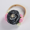 Children's cute headband handmade, hair accessory, European style, flowered, boho style, wholesale