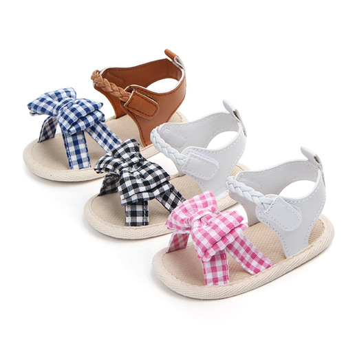 Foreign trade new summer 0-1 year old baby girl sandals soft sole princess shoes non-slip baby toddler shoes 0963