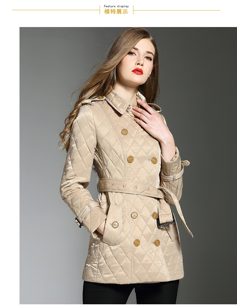 Manteau femme en Mélange de coton - Ref 3416462 Image 16