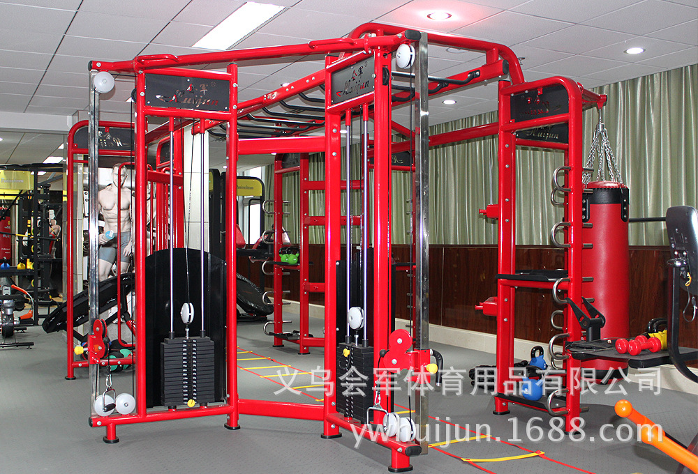会军全新升级款360°度多方位综合训练健身组合器材 多功能健身房-阿里巴巴