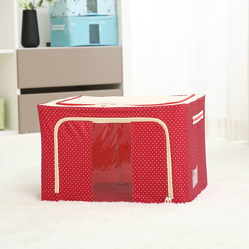 厂家直销衣物百纳箱钢架加厚储物箱可水洗牛津布收纳箱衣服整理