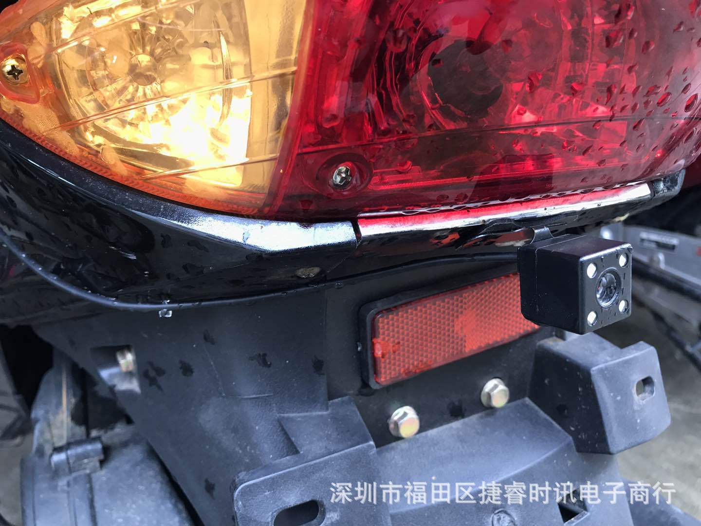 HD motorcycle driving recorder motorcycle electric vehicle front and rear dual lens double recording hidden driving recorder