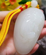 玉石阿富汗白玉貔貅手把件白玉男女款貔貅手玩件