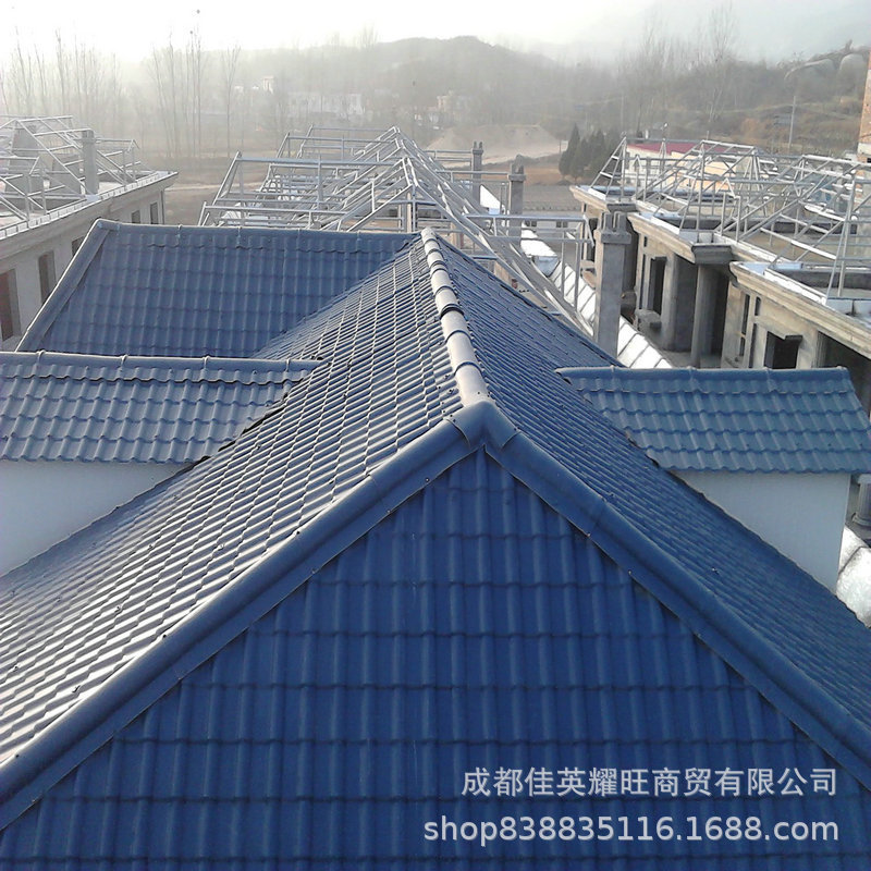2mm grey asa Roofing Glazed tile Manufactor Direct selling Synthesis Resin tile ensure New products
