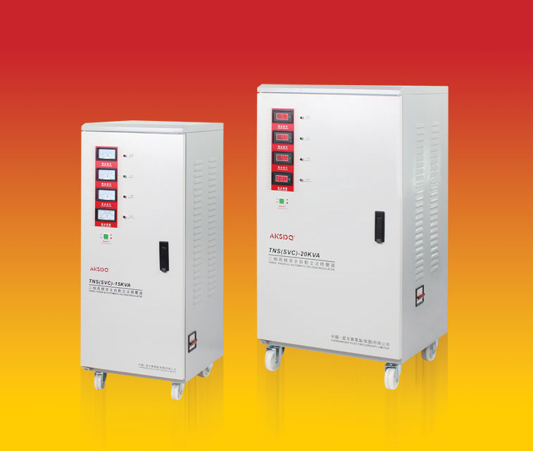 爱克赛三相稳压器9000W/TNS(SVC)-9KVA全自动高精度380V稳压电源