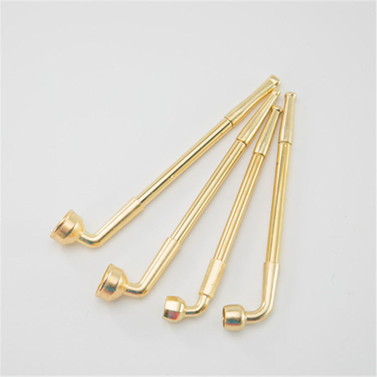 806 Chinese Style Pipe Holder Imitation Pure Copper Tobacco Stem Can Be Used as a Dual-Purpose Dry Tobacco Pipe