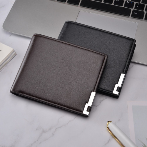 Foreign trade wallet hot-selling men's short wallet AliExpress horizontal wallet business men's wallet enters supply