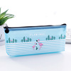 Children's capacious teaching pencil case suitable for men and women, flamingo, Birthday gift, Japanese and Korean