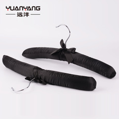 Children's cloth bag hanger fabric seamless sponge hanger children's adult satin clothes hanger factory direct sale