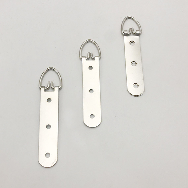 广产三孔吊挂 相框五金挂钩 十字绣家居装裱油画国画吊环|ru