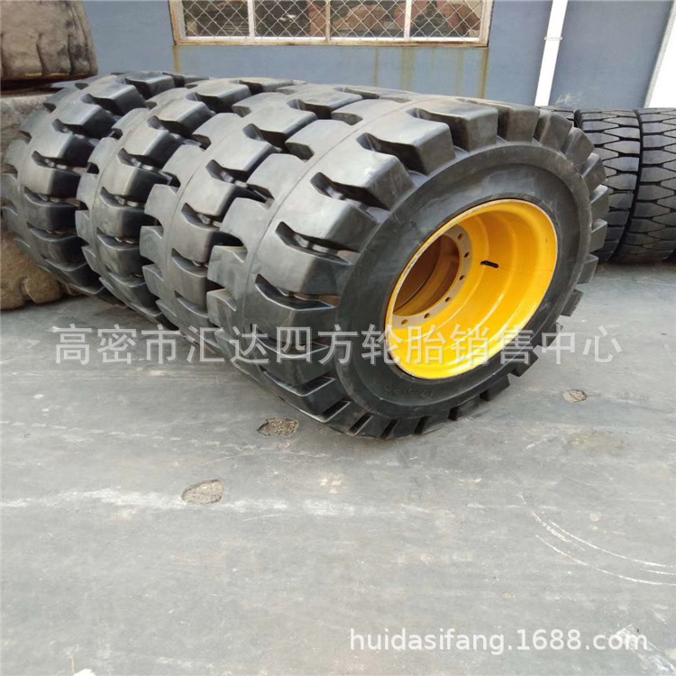 厂家直供 30装载机17.5-25 17.5-24实心铲车轮胎  可做钢圈 批发