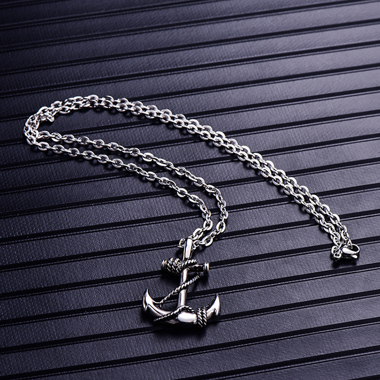Titanium Steel Material Halloween Festival Hip-Hop Retro Solid Color Titanium Steel Plating Halloween Men's Pendant Necklace