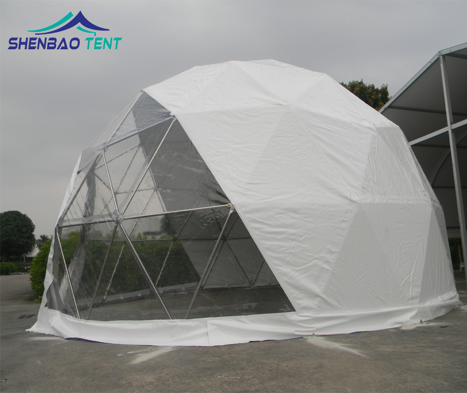 10米直径半透明球形帐篷户外度假野奢圆顶篷房后花园休闲球形帐篷