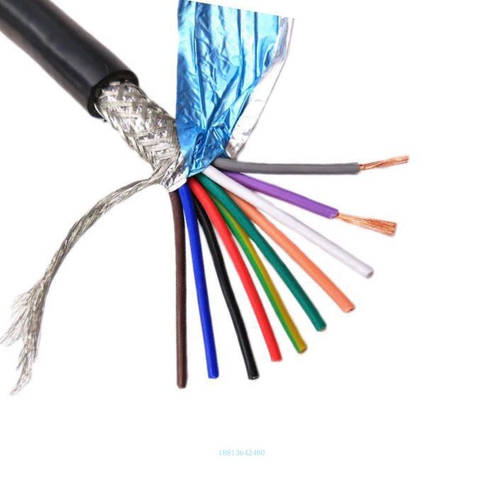UL认证美标屏蔽线2464-22AWG/2/3/4/5/6/7/8芯正标镀锡铜屏蔽线